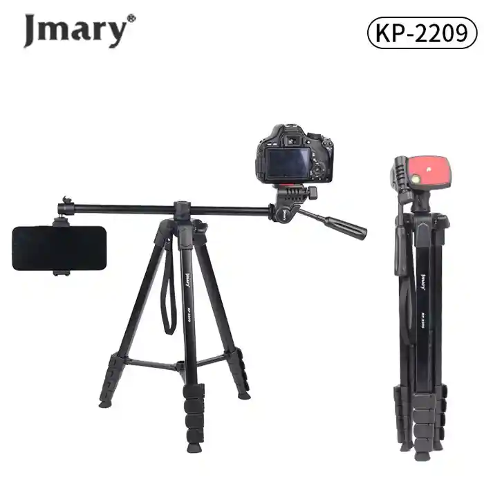 Jmary KP-2209 Multifunctional Tripod Horizontal Axis 360 Detachable Monopod Compatible with Mobile / Ringlight / Camera / DSLRs / Action Cameras